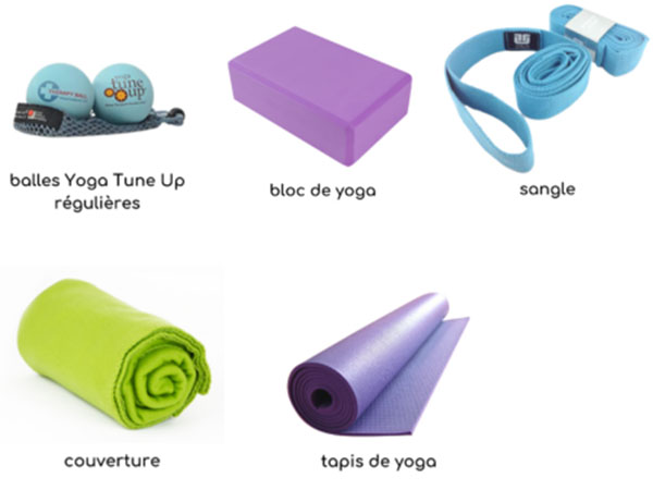 matériels pour yoga