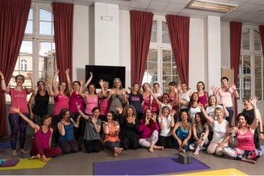 Photo de groupe professeures de Yoga