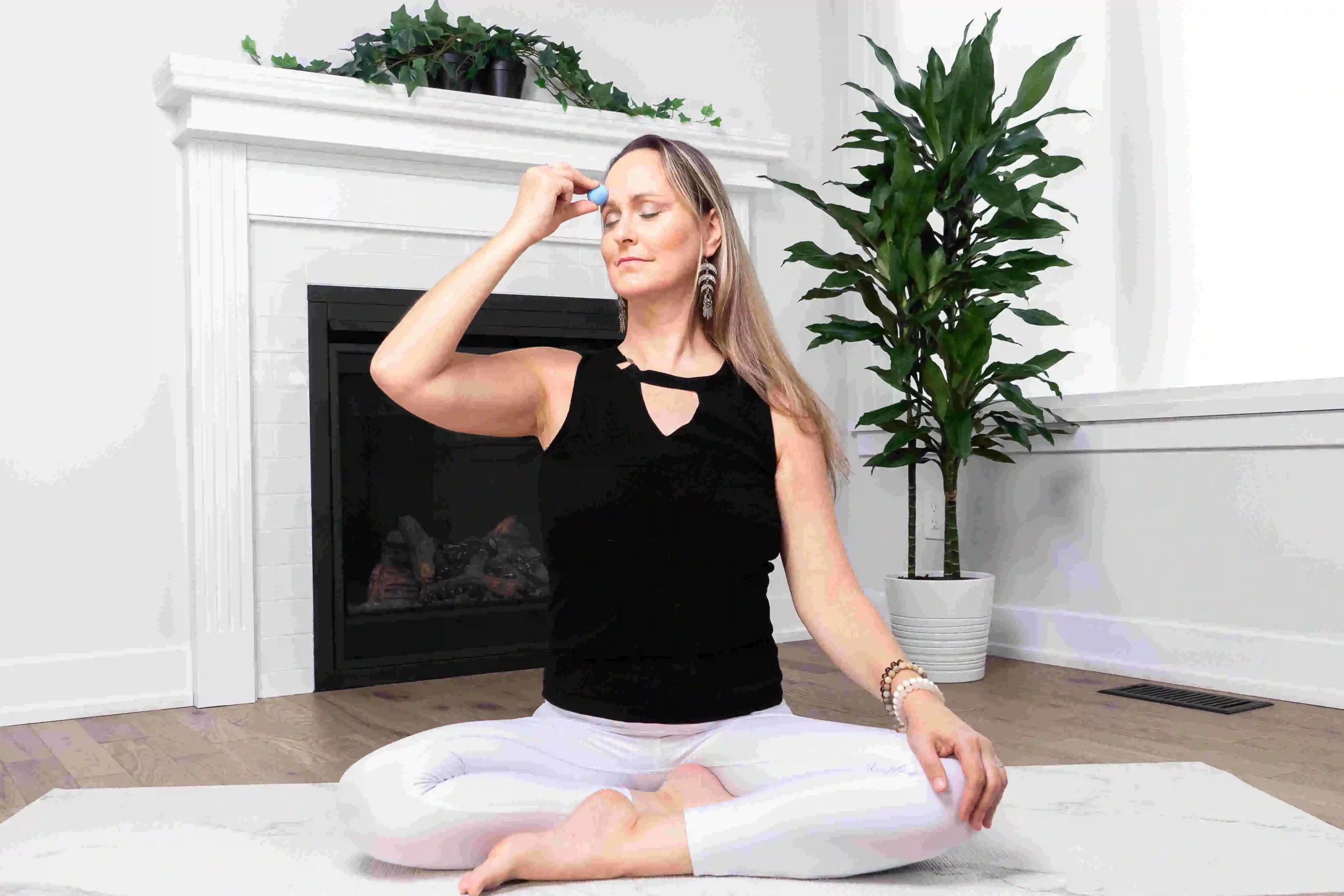 Massage visage avec balle