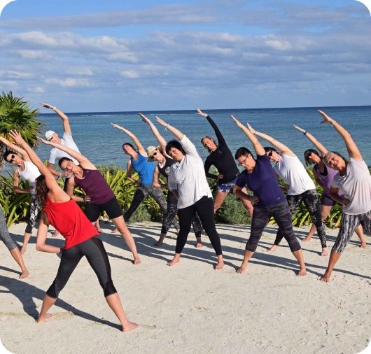 Yoga sur plage - slider